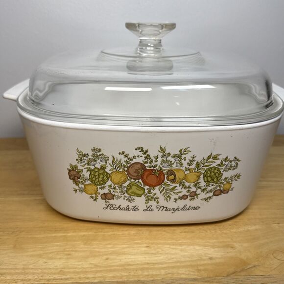 Vintage Corning Ware A-5-B Spice of Life 5L Casserole Dish Pyrex A-12-C Lid - Picture 3 of 14